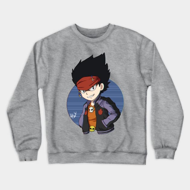 Daigo from Beyblade Burst and Evolution Crewneck Sweatshirt by Kaw_Dev